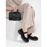 GOODIN Black suede platform shoes | Shoptok.si