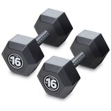 Iron SPORT Plasticni HEX Tegovi Bucice set 32kg ( 2 x 16kg ) sa čeličnim ojačanjem sredine