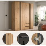 Livetastic OMARA S KLASIČNIMI VRATI, antracit, hrast artisan | Shoptok.si