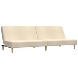 Maison Chic kavč - Sofa - Kanape dvosed z ležiščem krem blago, (21726845) | Shoptok.si