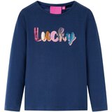 vidaXL Dječja majica dugih rukava tamnoplava 104 | shoptok.hr