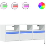 Maison Chic Stenska TV omarica - TV stojalo - Televizijska omarica z LED lučkami bela 130x31x45 cm, (21699864) Cene