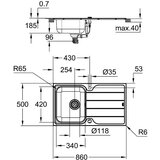 Grohe 31571SD1 K500 pomivalno korito iz nerjavnega jekla | Shoptok.si