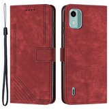 INORCO Magnetna preklopna torbica za telefon Nokia C32, odporna na praske, denarnica s stojalom iz pravega razcepljenega usnja, (22034034) | Shoptok.si