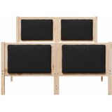  Okvir kreveta Smeđa i crna 120 x 200 cm Masivna borovina | shoptok.hr