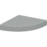  Plutajuća kutna polica siva 25 x 25 x 3,8 cm MDF | shoptok.hr