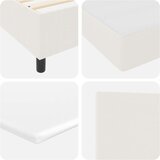  Krevet s podnicom s madracem &amp LED Krem 160x200 cm Kordura tkanina | shoptok.hr