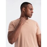 Ombre Classic BASIC men's cotton T-shirt - flesh-colored Cijene