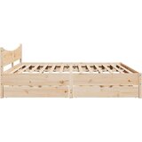 vidaXL Okvir kreveta s ladicama 200 x 200 cm od masivne borovine | shoptok.hr