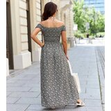 UR/CEO Black dress with purple flowers Stefania | Shoptok.si