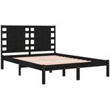  Za krevet od masivne borovine crni 200 x 200 cm | shoptok.hr