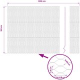  Heksagonalna ograda 1,6 x 10 m PVC Zelena | shoptok.hr