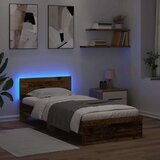vidaXL Konstrukcija postelje Star les 100 x 200 cm Konstruiran les | Shoptok.si