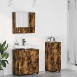 vidaXL Set namještaja za kupaonicu s ladicama 3 pcs Dimljeni hrast Cijene