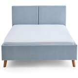 Meise Möbel Svijetlo plavi tapecirani bračni krevet s podnicom 140x200 cm Piano – | shoptok.hr
