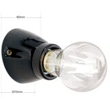 Orion zidna svetiljka frost 1xE27/60W/230V crna | Eponuda.com