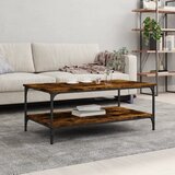 vidaXL Stolić za kavu boja hrasta 100 x 55 x 40 cm konstruirano drvo Cijene