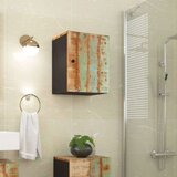 vidaXL Stenska kopalniška omarica 38x33x48 cm trden predelan les | Shoptok.si