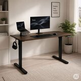  Električni okvir za stol s podesivom visinom 72-120 cm za radne povr&amp;scaron;ine do 160 cm crne boje ModernHome Slike