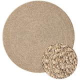  Tepih ZIZUR Ø 200 cm s izgledom jute unutarnji i vanjski | shoptok.hr