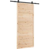 vidaXL Drsna vrata Rjava 80 x 208 cm Trdna borovina | Shoptok.si