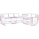  2-dijelni set sofa s jastucima krem baršunasti | shoptok.hr