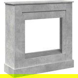 vidaXL Okvir za kamin betonsko siva 90x30x90 cm inženirski les | Shoptok.si