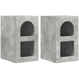  Noćni ormarić 2 pcs Betonski sivi 29,5 x 33,5 x 50 cm | shoptok.hr