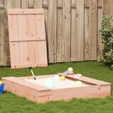 vidaXL Peskovnik s pokrovom 111x111x19,5 cm trden les douglas, (21072940) | Shoptok.si