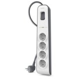 Belkin BSV400vf2M razdjelna letva sa zaštitom od prenapona 4-struki bijela, siva utičnica 1 St. Cijene