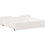 vidaXL Ladice ispod kreveta 2 kom bijele 65x55x16 cm od borovine | shoptok.hr