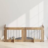  Vrata za pse s postoljem 4 pcs Hrast artisan 80 x 60 cm | shoptok.hr