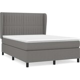  Krevet s oprugama i madracem tamnosivi 140x190 cm od tkanine | shoptok.hr