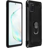 AVIZAR Ovitek za Galaxy Note 10 Lite, odporen na udarce, s kovinskim držalom za obrocke - crn, (20599434) | Shoptok.si