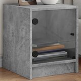 vidaXL Noćni ormarići staklena vrata 2 kom boja betona 35x37x42 cm Cijene