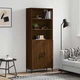 The Living Store Visoka komoda rjav hrast 69,5x34x180 cm inženirski les - Visoka Omara, (21430278) Cene