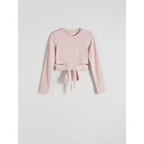 Reserved - Bluza na vezanje oko struka - pastelnoružičasto | shoptok.hr