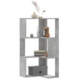  Kutni regal za knjige 3 razine boja betona 50x50x102 cm drveni | Eponuda.ba