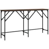 Maison Chic konzolna miza - miza ob steni rjav hrast 140x29x75 cm inženirski les, (21786184) Cene
