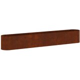vidaXL Povišana vrtna gredica Vremensko odporno jeklo 280 x 40 x 40 cm, (5000287786) | Shoptok.si