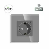 pametna uticnica, ugradna, stakleni panel sivi, 16A WU0004
