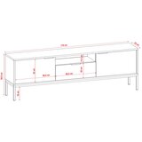 TV komoda AUSTIN 175 - bijela - crna | shoptok.hr