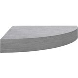  Kutna zidna polica siva boja betona 35 x 35 x 3 8 cm MDF | shoptok.hr