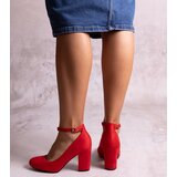 Gemre Red pumps with strap Norrie | Shoptok.si