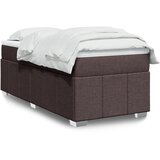 Maison Chic Box spring postelja - Vzmetna postelja z vzmetnico temno rjava 80x200 cm blago SL11347, (21901050) | Shoptok.si