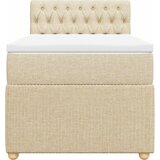  Krevet s oprugama i madracem krem 90 x 190 cm od tkanine | shoptok.hr
