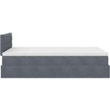 vidaXL Okvir kreveta s madracem tamnosivi 120x200 cm baršunasti | shoptok.hr