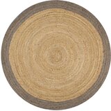 vidaXL Ručno rađeni tepih od jute sa sivim rubom 150 cm | shoptok.hr