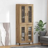 vidaXL Highboard Umjetnički hrast 69,5 x 34 x 180 cm Konstruirano drvo | shoptok.hr