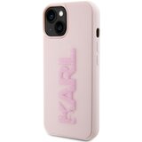 Karl Lagerfeld Apple iPhone 15 Plus Ohišje 3D guma Karl Glitter, Roza, (21244179) Cene